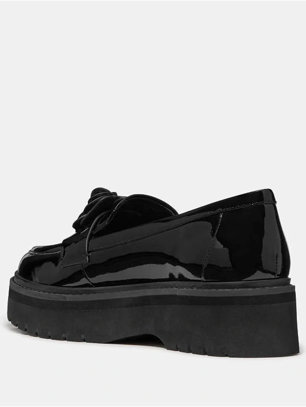 New kate spade Black Flora Lug Loafer